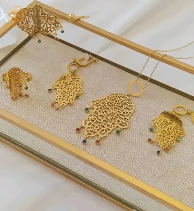 promo parure khamsa très classe en acier inoxydable 🇹🇷✨️