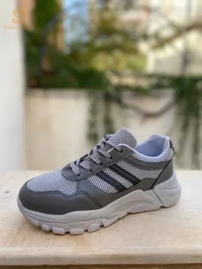 Chaussure streetwear casual confortable semelle absorbante au chocs - GRIS