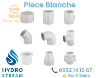 coude te manchon reduction pièces blanche