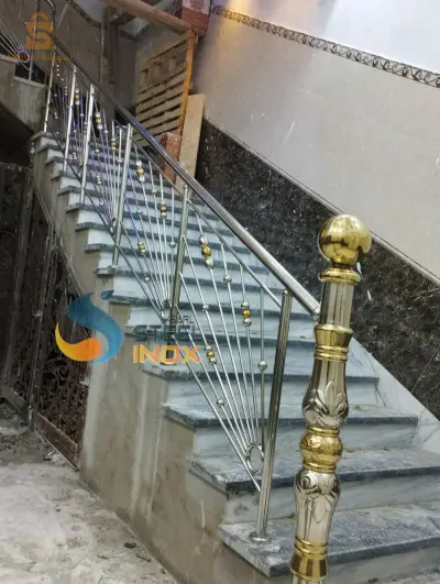 rampe d'escalier en inox