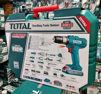 KIT OUTILS TOTAL VISS  165PCS THKTHP11652
طقم أدوات براغي توتال 165 قطعة THKTHP11652