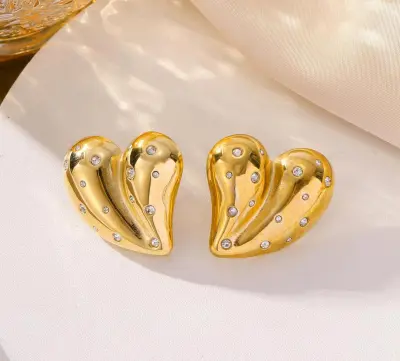 Boucles D'oreilles New Collection 2025 💕 en Acier inoxydable 1er Choix 316L: