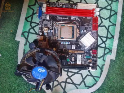 H61 biostar avec cpu et ventilo