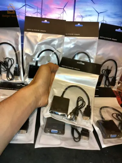 Adaptateur HDMI to VGA 🥶💥 سبعينالف برك 😱✅