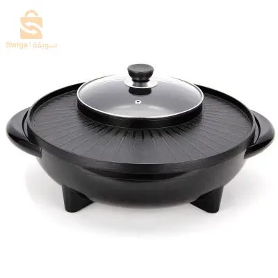 آلة الطبخ 2 في 1 – شواية وكسرولة كهربائية