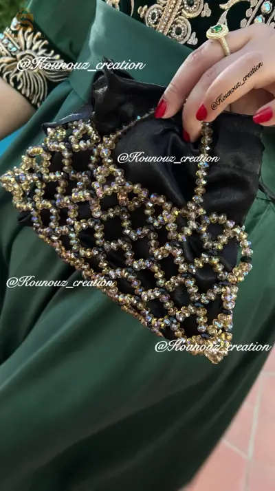 sac en cristal حقيبة يد بخرز الكريستال