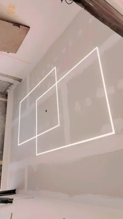 placoplâtre BA13 led profil pvc et demontabe