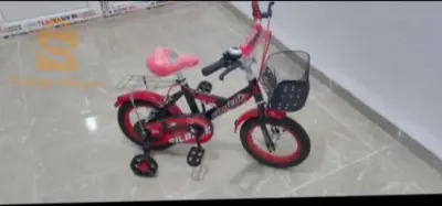 Velo BMX 12 pouce Marque SILBEBE couleur rouge et noir