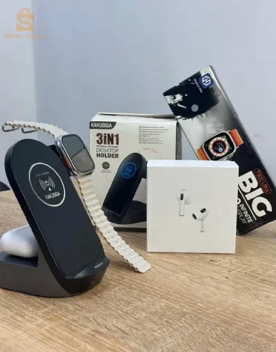 Pack wireless (charger + airpods + smart watch)