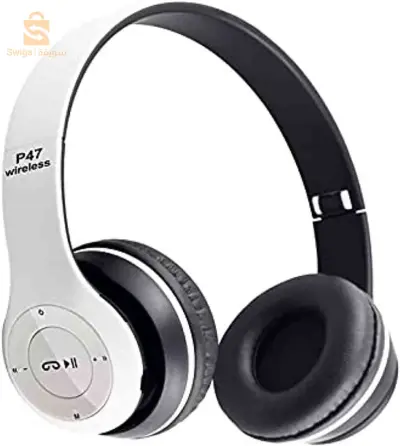 Casque Audio Stereo Bluetooth sans fil modèle P47 pliable