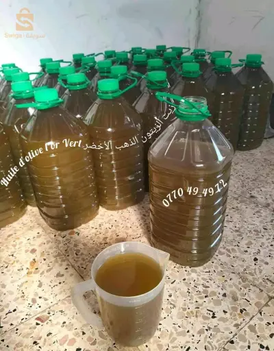 huile d'olive vierge à froid زيت الزيتون البكر المعصور على بارد