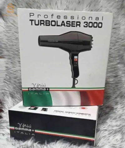 Séchoir Gamma+ TURBOLASER 3000 – مجفف شعر احترافي إيطالي