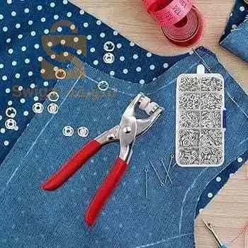 كماشة تثبيت الأزرار المعدنية