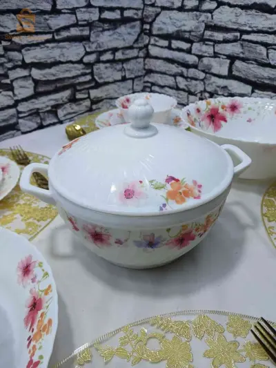 Service A Table 29 Pice A Fleur 
service a table 29 pice a fleur 
service a table 29 pice a fleur 
مادة الصنع اركبال