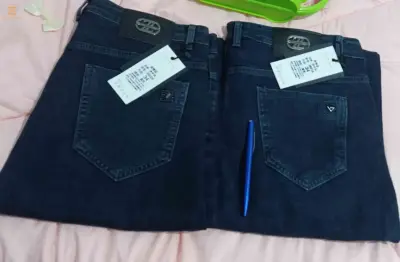 سروال جينز Baggy مقطن