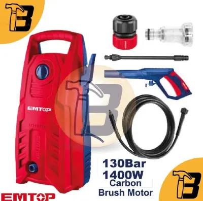 Nettoyeur haut pression EMTOP 130bar/1400w avec mousse