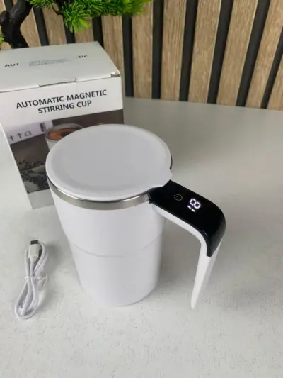 Tasse à café électrique portable avec mesure intelligente de la température – كوب مشروبات ساخنة مع مقياس لدرجة الحرارة