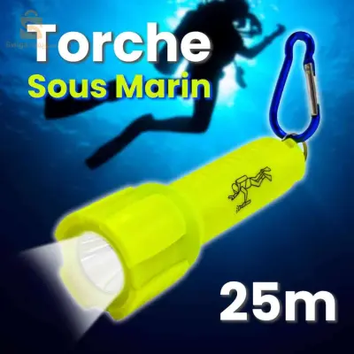 مصباح غوص 25 متر lampe de poche de plongée