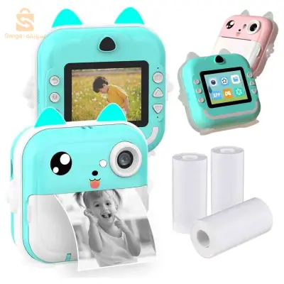 Appareil Photo Numérique HD pour Enfants avec Imprimante Thermique – كاميرة أطفال وصابعة صور فورية