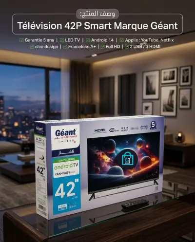 Télévision 42 P Smart marque Géant