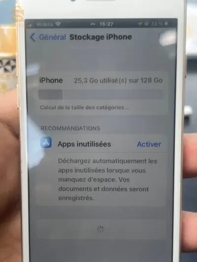 iphone 7 128G /battri100 m3awda