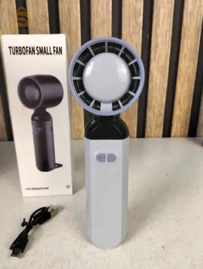 Mini Ventilateur Turbo Sans Pales - 100 Vitesses Réglables et Rechargeable USB - مروحة التوربو الذكية بدون شفرات مع 100 سرعة قابلة للتعديل