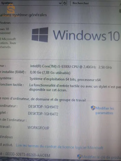 lenovo Thinkpad i5 6eme