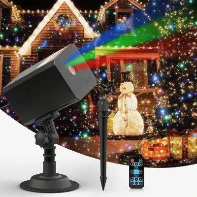 Projecteur Laser Décoratif Extérieur et Intérieur Éclairage Festif - جهاز عرض ليزر ديكور منزلي وللحدائق للاحتفالات